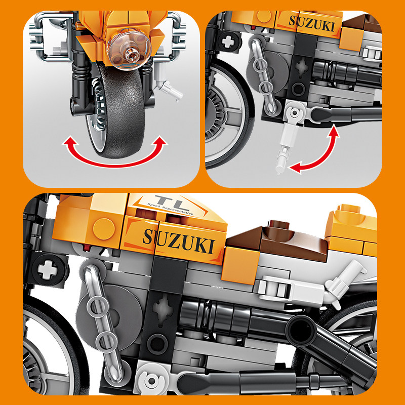 开智积木中国玩具男孩益智拼装摩托车儿童小颗粒拼插模型拼图礼物,淘宝优惠券,粉丝福利购,淘宝优惠卷