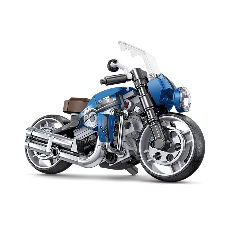 开智积木中国玩具男孩益智拼装摩托车儿童小颗粒拼插模型拼图礼物,淘宝优惠券,粉丝福利购,淘宝优惠卷