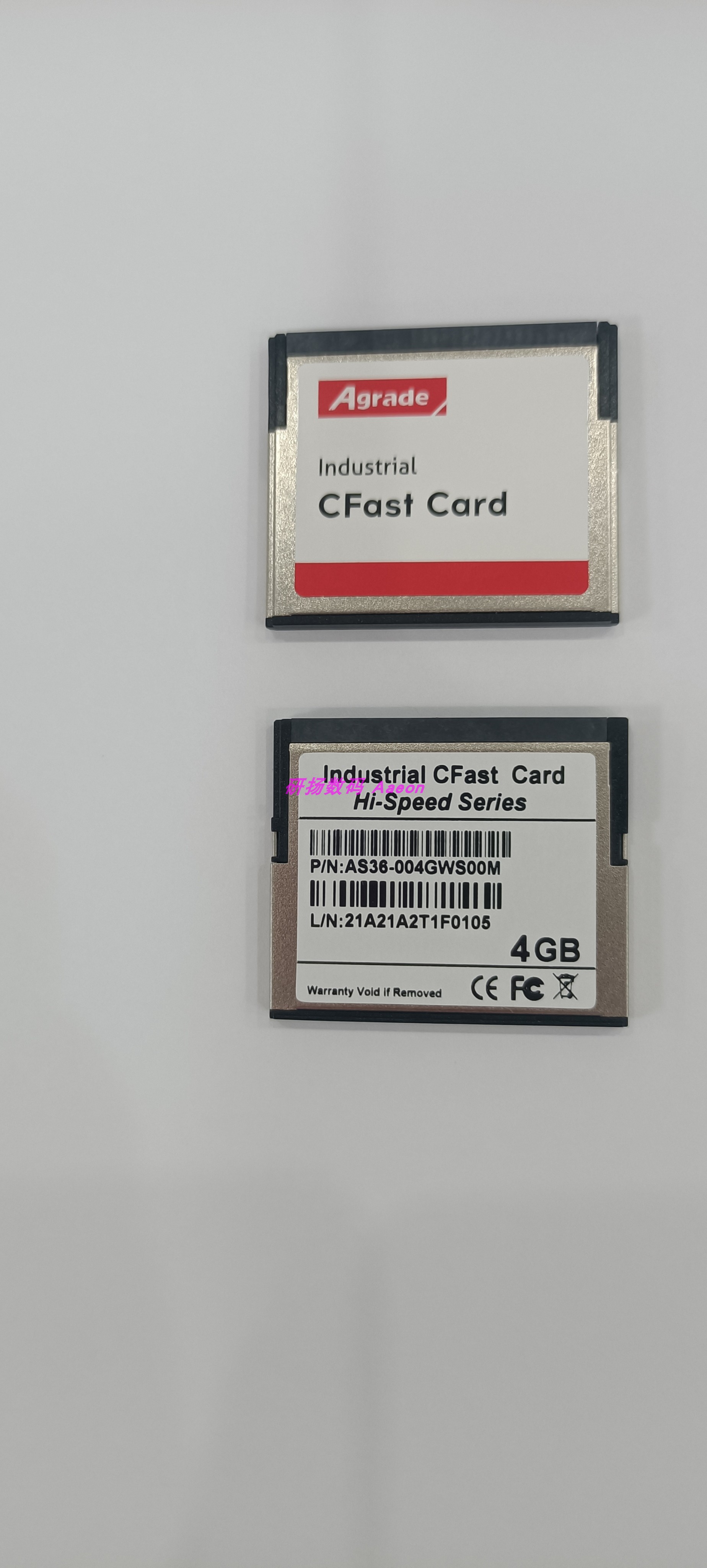 Agrade工业级CFast卡 4GB宽温MLC全新原装行货AS36-004GWS00M - 图0