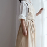 Летний фартук, ультратонкая тонкая дышащая юбка, водонепроницаемый хлопковый японский цветочный магазин с косичкой, подтяжки для работы, коллекция 2021