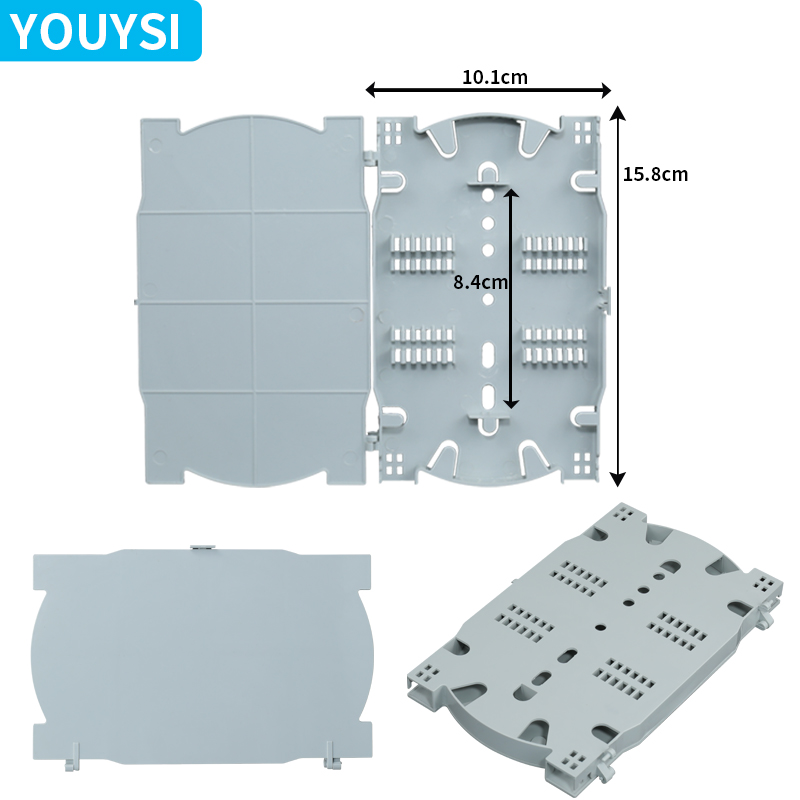 YOUYSI 光纤终端盒接线盘 光纤盒 4芯光纤 熔纤盘 融接盘 熔接盘 终端盒 - 图0