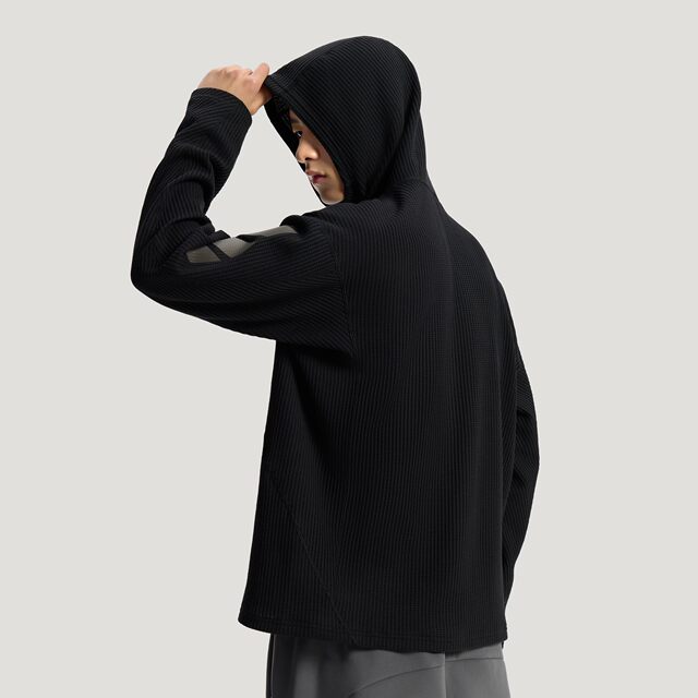 ເສື້ອຍືດຜູ້ຊາຍ Adidas Adidas FOS waffle knit hooded pullover KU5293