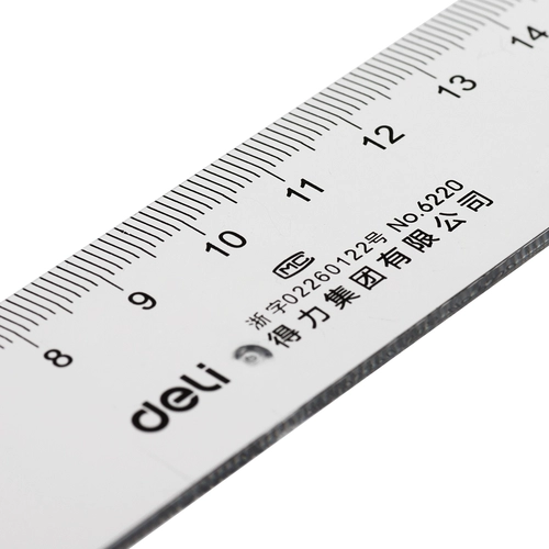Deli 20 30 40 50 60 см сантиметра пластиковой чертежи линирования линирования правителя Прозрачный линейка канцелярских товаров канцелярских товаров