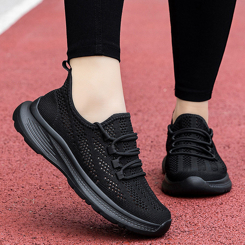网面小白鞋女夏季透气妈妈鞋轻便不累脚软底舒适运动健步鞋老人鞋,淘宝优惠券,粉丝福利购,淘宝优惠卷