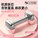 Plastic-impregnated dumbbells for women's fitness home plastic-coated small dumbbells