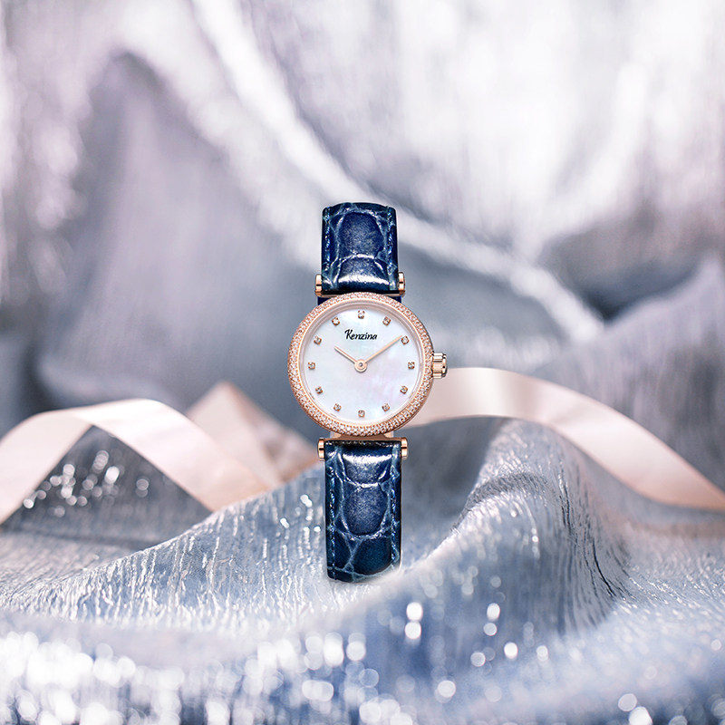 歌时娜精致小表盘女士镶钻简约女表 歌时娜国产腕表