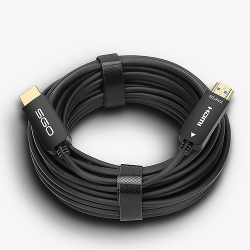 光纤超清hdmi线4k60p电脑电视笔记本投影仪显示器连接线2.0版30 50米工程大屏拼接屏LED投影仪家装预埋细线 - 图3