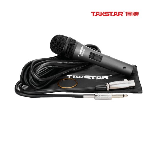 Takstar/得胜 DM-2008 动圈麦克风 电脑k歌录音家用KTV有线话筒 - 图1
