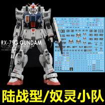 (inflammatory) HG RX-79G] Special water sticker for the Land Warring 08MS Squad Slave Squad (GHOST version)