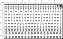 Up to model (round) screw parts Precision generic details Decorative Metal Stickers (4706)