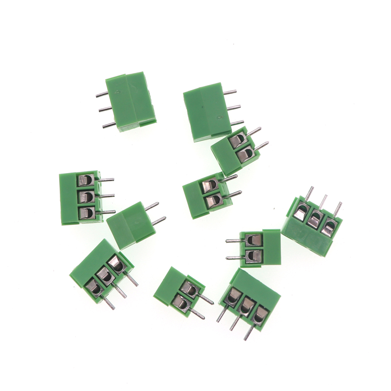 锐播（5只) 绿色接线端子KF350-2P 3P 间距3.5MM 300V/10A可拼接 - 图0