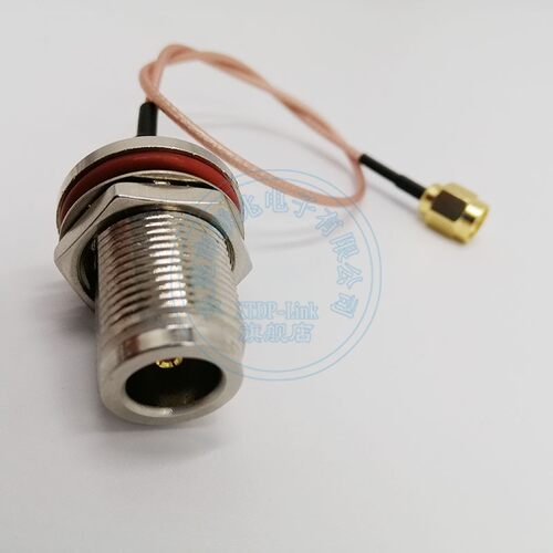 单牙N母头转SMA公头公针内螺纹内针转接线 M16型N-K转SMA-J防水射频连接延长馈线 室外AP防水盒连接线 - 图0