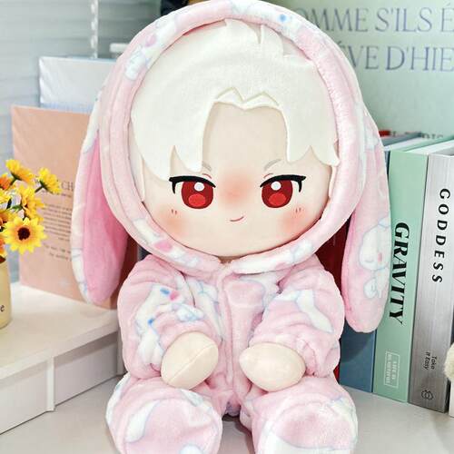 冬日绵棉连体睡衣40cm棉花娃娃衣服一番赏替换无属性公仔玩偶衣服 - 图3