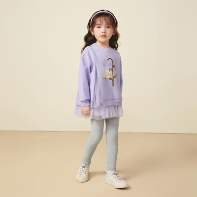 迷你巴拉巴拉女童春秋季新款打底裤儿童长裤保暖舒适裤子新品百搭
