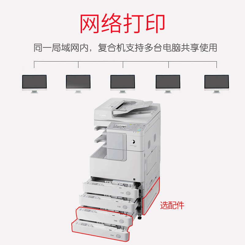 佳能激光复合机打印扫描机复印机 讯文数码复合复印机