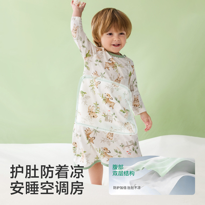 欧孕宝宝睡袋网眼薄款竹棉睡裙