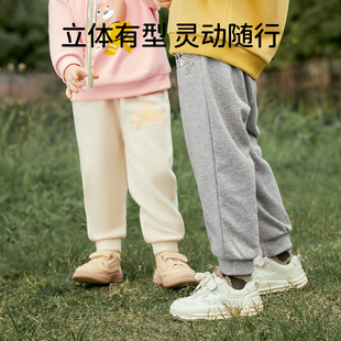 【欧孕】儿童加绒休闲卫裤