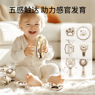 宝宝手摇铃新生婴儿早教益智玩具0-1岁牙咬胶礼物