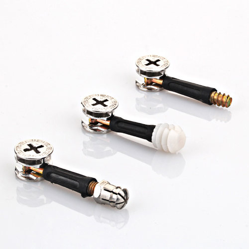 三合一连接件家具组装配件偏心轮竖杆橱柜组合螺丝螺母螺钉预埋 - 图1