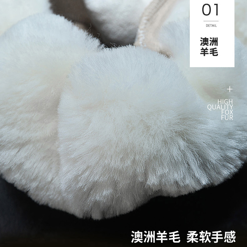 适用本田crv皓影雅阁思域冠道缤智羊毛绒方向盘套冬季保暖把套女