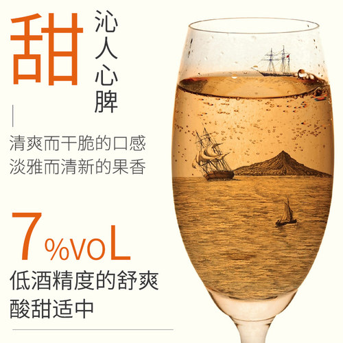 次日送达】香槟杯起泡酒甜白葡萄酒女生礼盒气泡微醺果酒婚庆喷射 - 图1