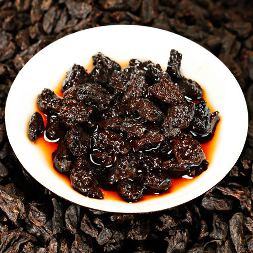 茶化石碎银子茶 普洱茶熟茶1kg糯米香散茶老茶古树老茶头2斤云南 - 图2
