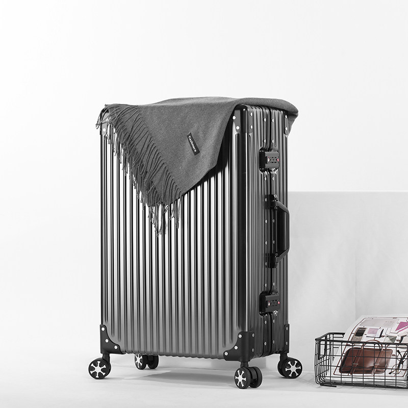 全铝镁合金男女万向轮24寸拉杆箱 ishine箱包旅行箱