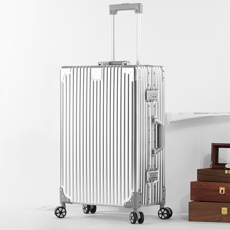 全铝镁合金男女万向轮24寸拉杆箱 ishine箱包旅行箱