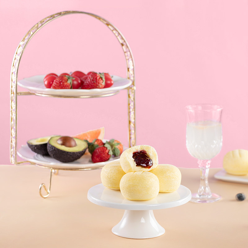 港荣草莓蒸蛋糕早餐糕点点心小面包下午茶食品办公室整箱零食