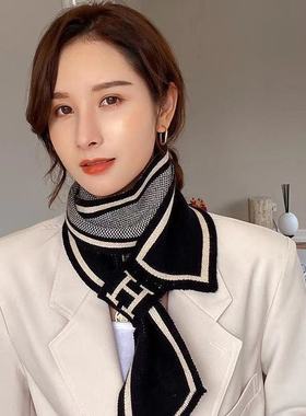 毛绒保暖加厚围脖丝巾女秋冬季