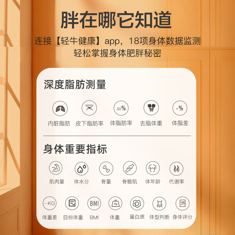智能体脂秤人体称体质家用精准体重秤小型测脂肪健身减肥电子秤 - 图1