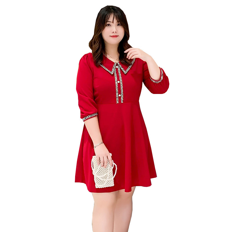 2020秋季新款爆款加大码女装连衣裙 非墨大码女装