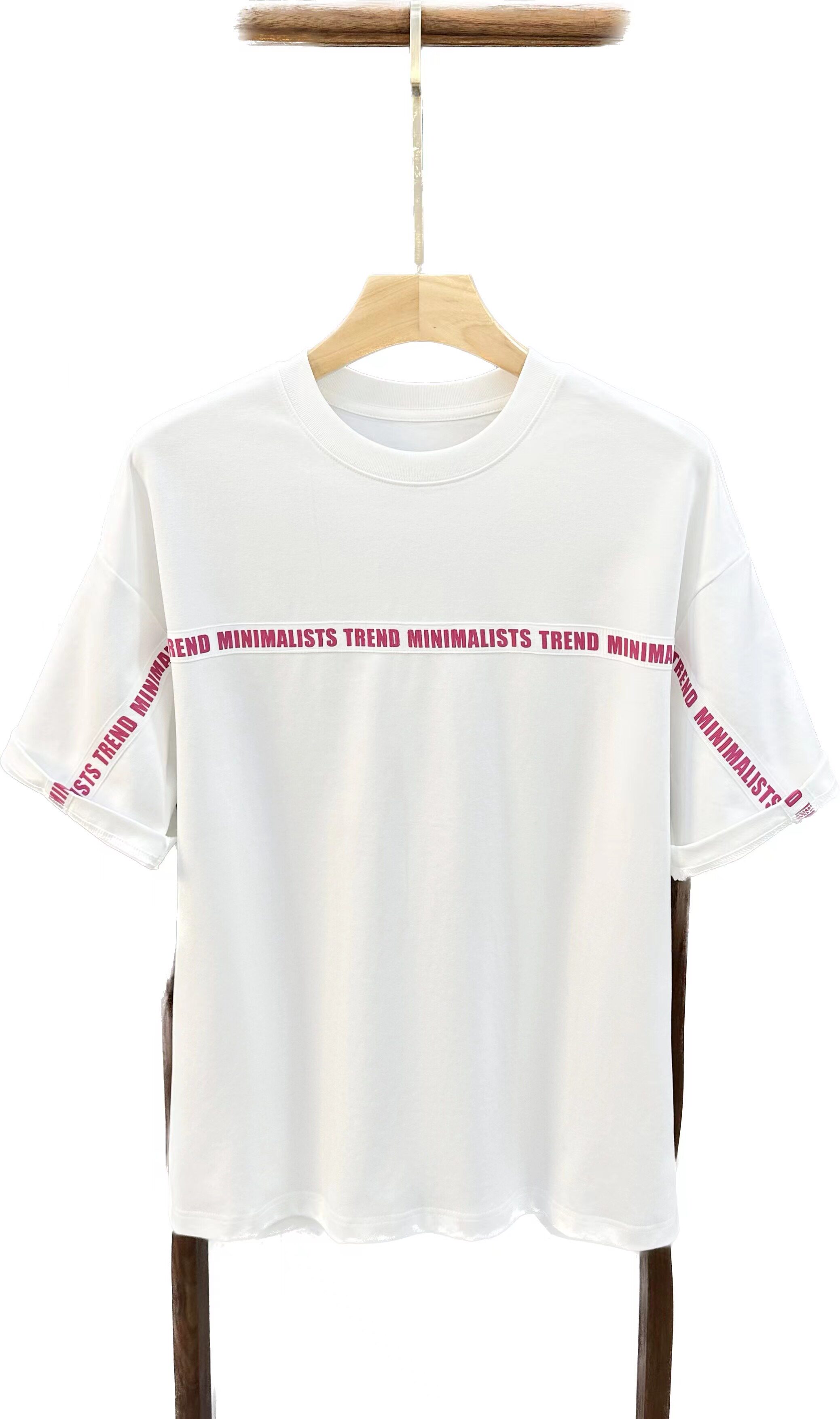 美式潮牌短袖T恤男夏季重磅字母设计感小众高街休闲宽松圆领体恤