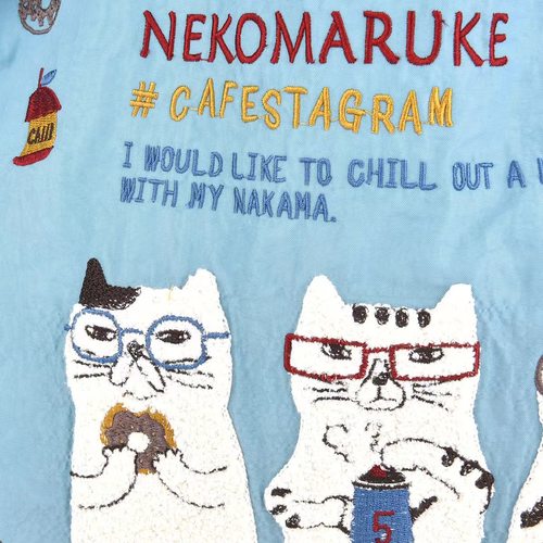 日本kusuguru刺绣日系单肩包手提包购物袋尼龙环保通勤包大号106 - 图3