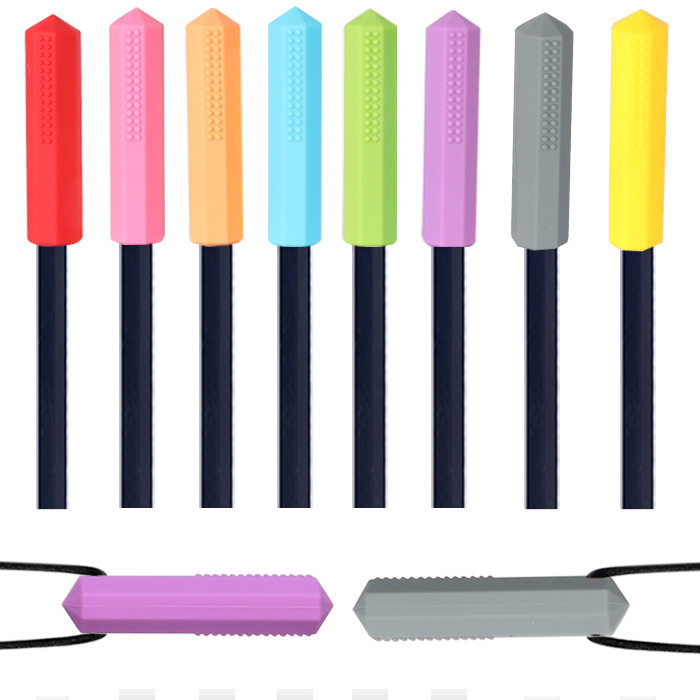 八边形宝石硅胶牙胶婴儿咀嚼铅笔帽磨牙棒儿童笔套头玩具咬胶,淘宝优惠券,粉丝福利购,淘宝优惠卷