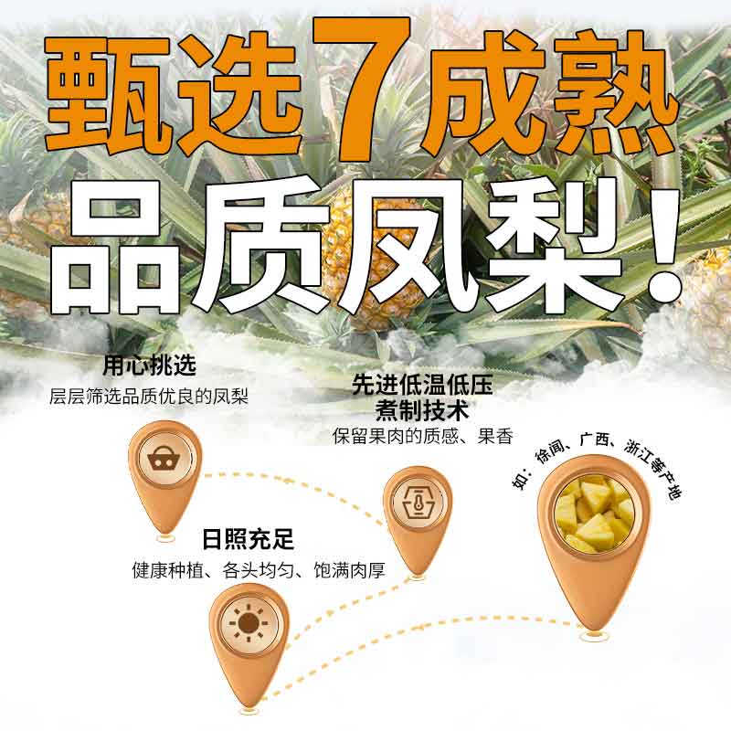 顺南烘焙家用月饼凤梨酥糕点0添加原料金装粒粒纯凤梨馅料250g - 图3