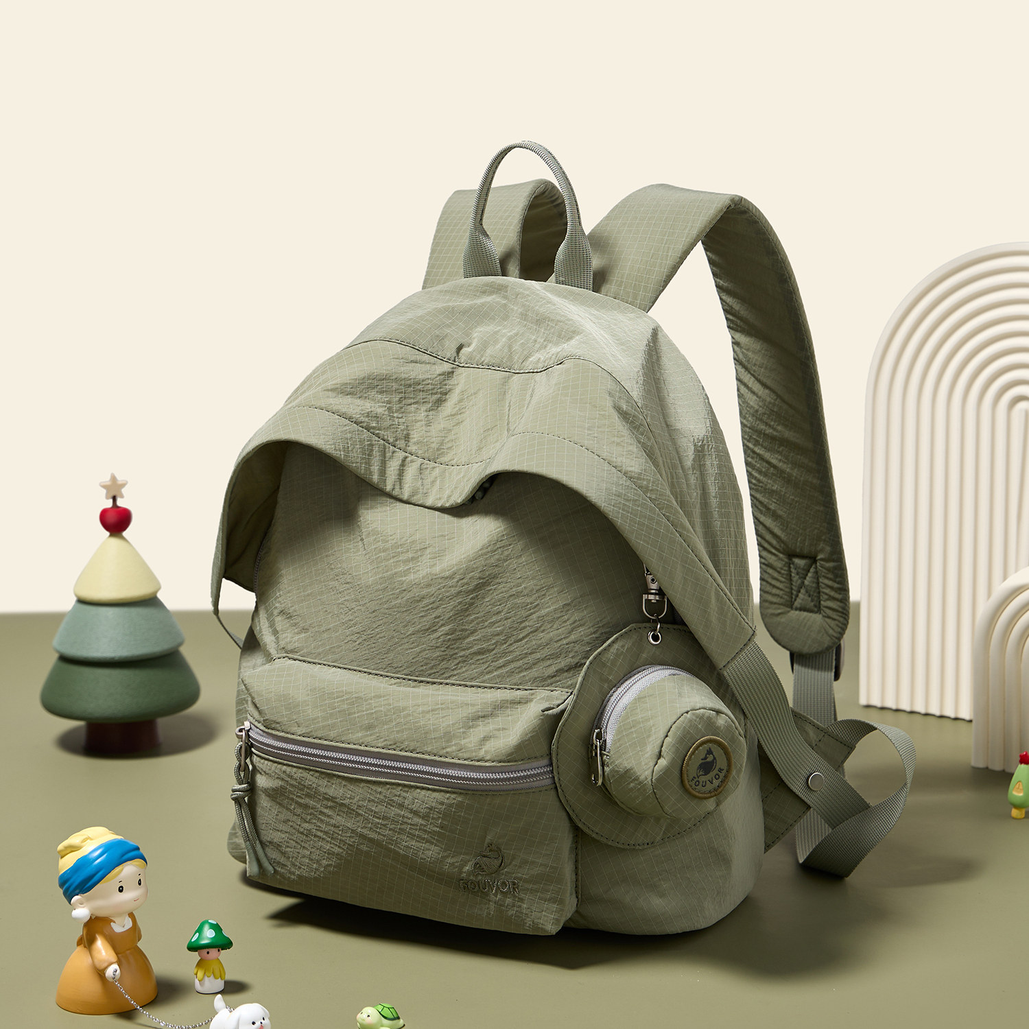 Fouvor火狐新款双肩包女生大容量户外多功能休闲轻便旅行小书包,淘宝优惠券,粉丝福利购,淘宝优惠卷