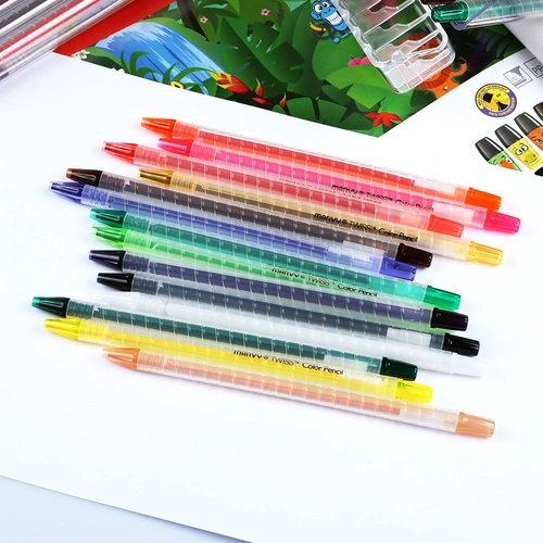 Масляная краска, крутящаяся раскраска, точилка для рисования, 36 цветов, 24 цветов, 12 цветов