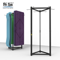 East Interprofessional Yoga Mat with three sides Rack Containing Shelf Placement Shelf Finishing Rack Gym Gym Yoga Hall Large Capacity