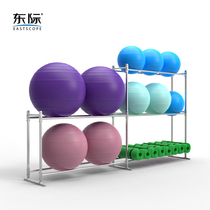 East International Stainless Steel Released Yoga Ball Containing Rack Yoga Mat Placement Shelf Removable Multilayer Fitness Shelf