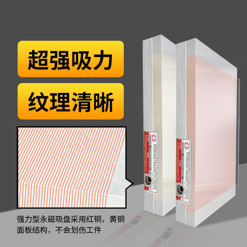 平面磨床永磁吸盘磁铁火花机雕刻线切割细目磁盘密集超强力磁铁大 - 图0
