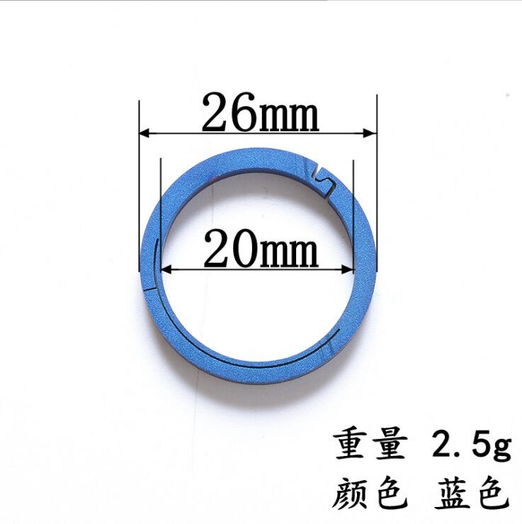 纯钛TC4免拆钥匙圈钛合金汽车手电工具钥匙扣挂环EDC个性快挂挂扣 - 图2