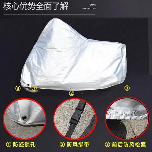 雅马哈NMAX155专用摩托车防雨防晒防尘加厚遮阳牛津布车衣车罩套 - 图1