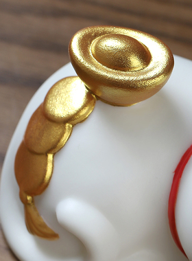 东方泥土陶瓷卡通可爱小猫办公室桌面摆件书房电脑桌面装饰工艺品