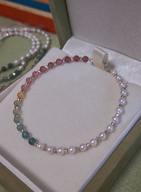 一对一专属私人定制 珍珠925银珠手链