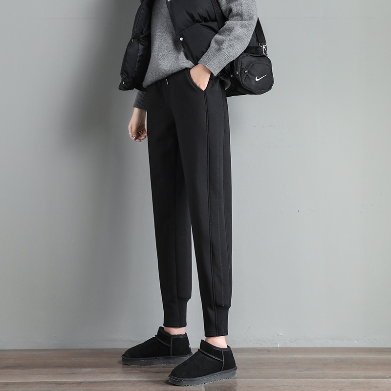 宽松束脚哈伦裤高腰春秋款休闲裤子 佐美淇休闲裤