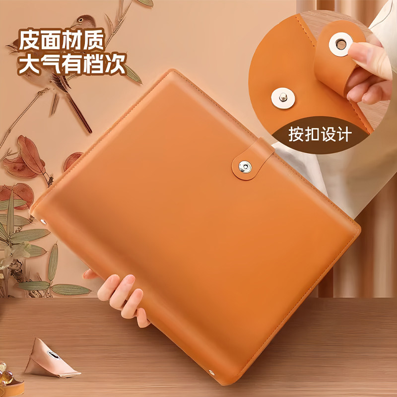 加厚皮面家庭证件收纳包资料活页a4b5收纳册证书票据档案孕妇宝宝孕检产检孕期档案册文件夹文件袋房本保护套,淘宝优惠券,粉丝福利购,淘宝优惠卷