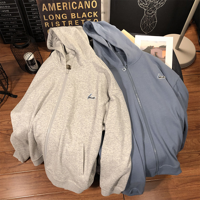 秋季连帽开衫韩版潮流学生嘻哈卫衣 行更远卫衣