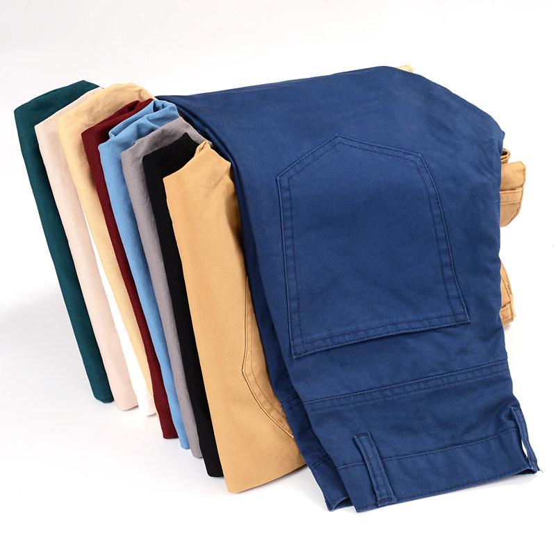 秋季潮流男装纯白色男士修身休闲裤 达舍服饰休闲裤