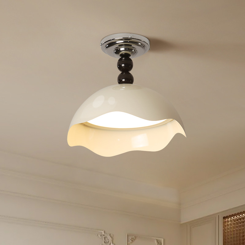 长虹蛋壳法式奶油风中古卧室灯吸顶灯孟菲斯高级感年轻人房间灯,淘宝优惠券,粉丝福利购,淘宝优惠卷